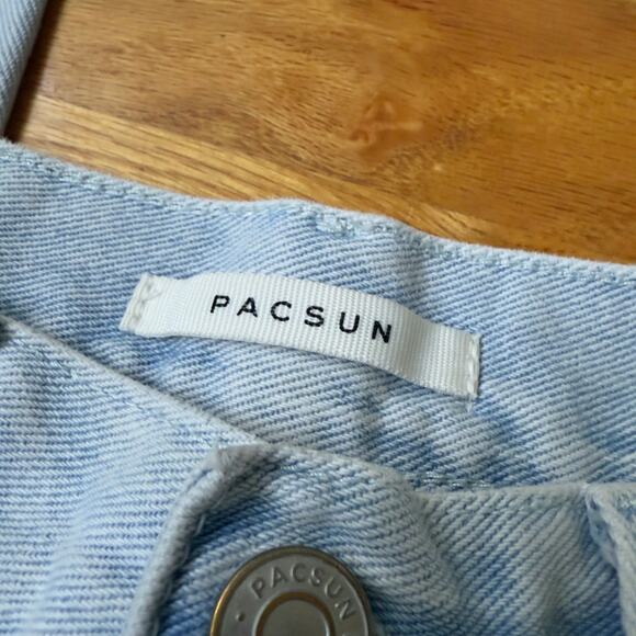 Pacsun High Rise Straight Jeans Light Wash Size 24 - Picture 3 of 8